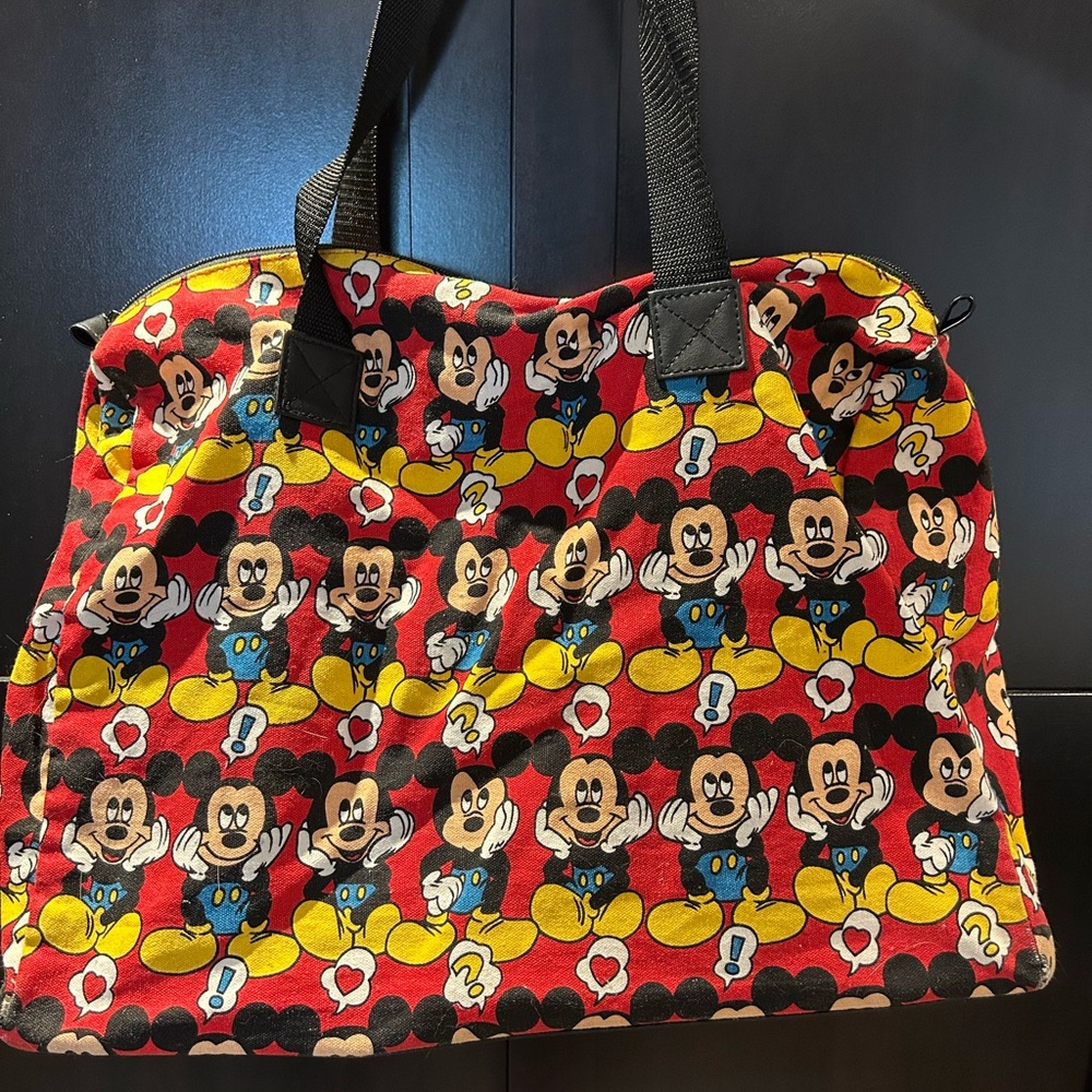 Vintage Mickey Mouse Tote/Duffel Bag